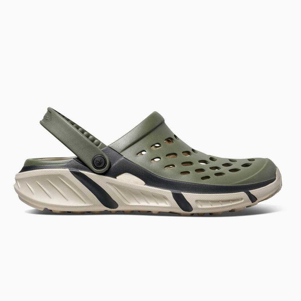 NEW JOYBEES men's trekking solid clog in light sage / beige